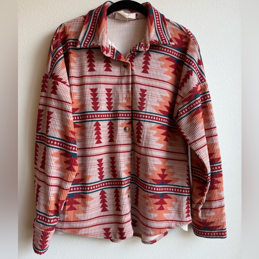Savanna Jane Multicolor Geometric Shirt
